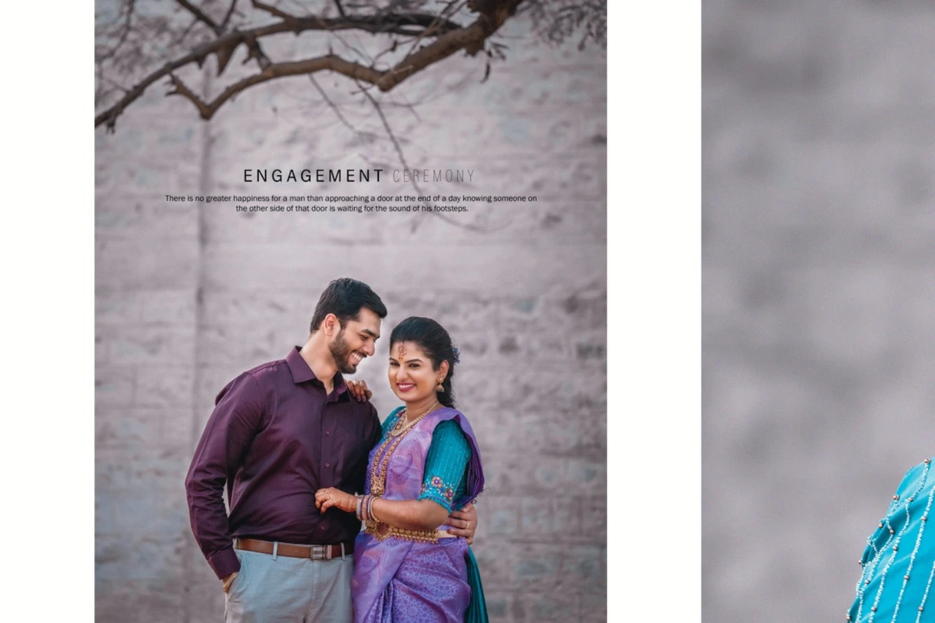 Romantic engagement moments captured by RJ Photography, Vellore