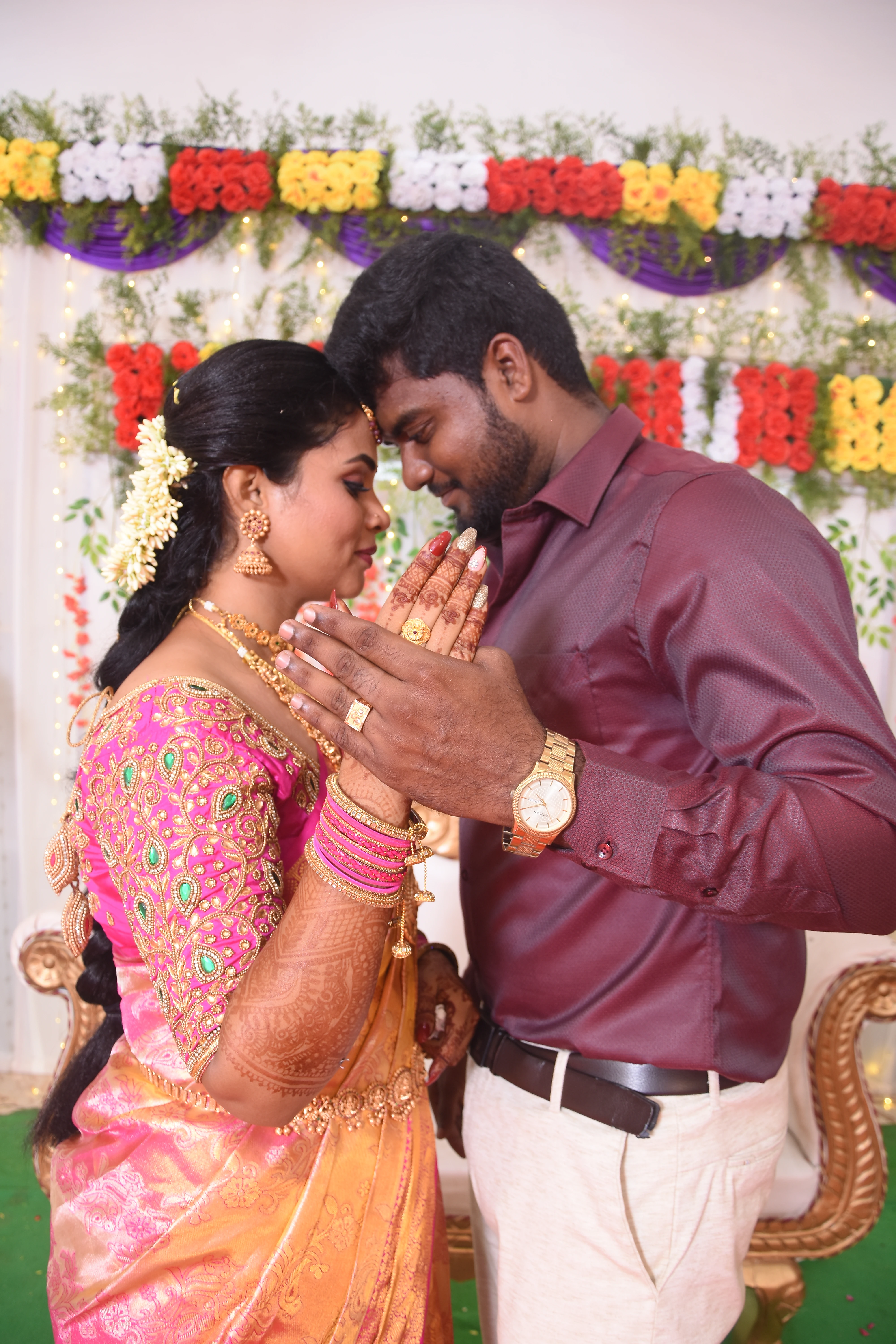 Elegant and vibrant engagement photos capturing timeless memories