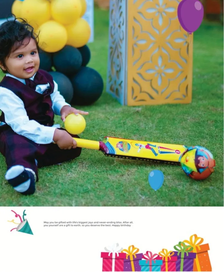 Happy birthday celebration with friends and family