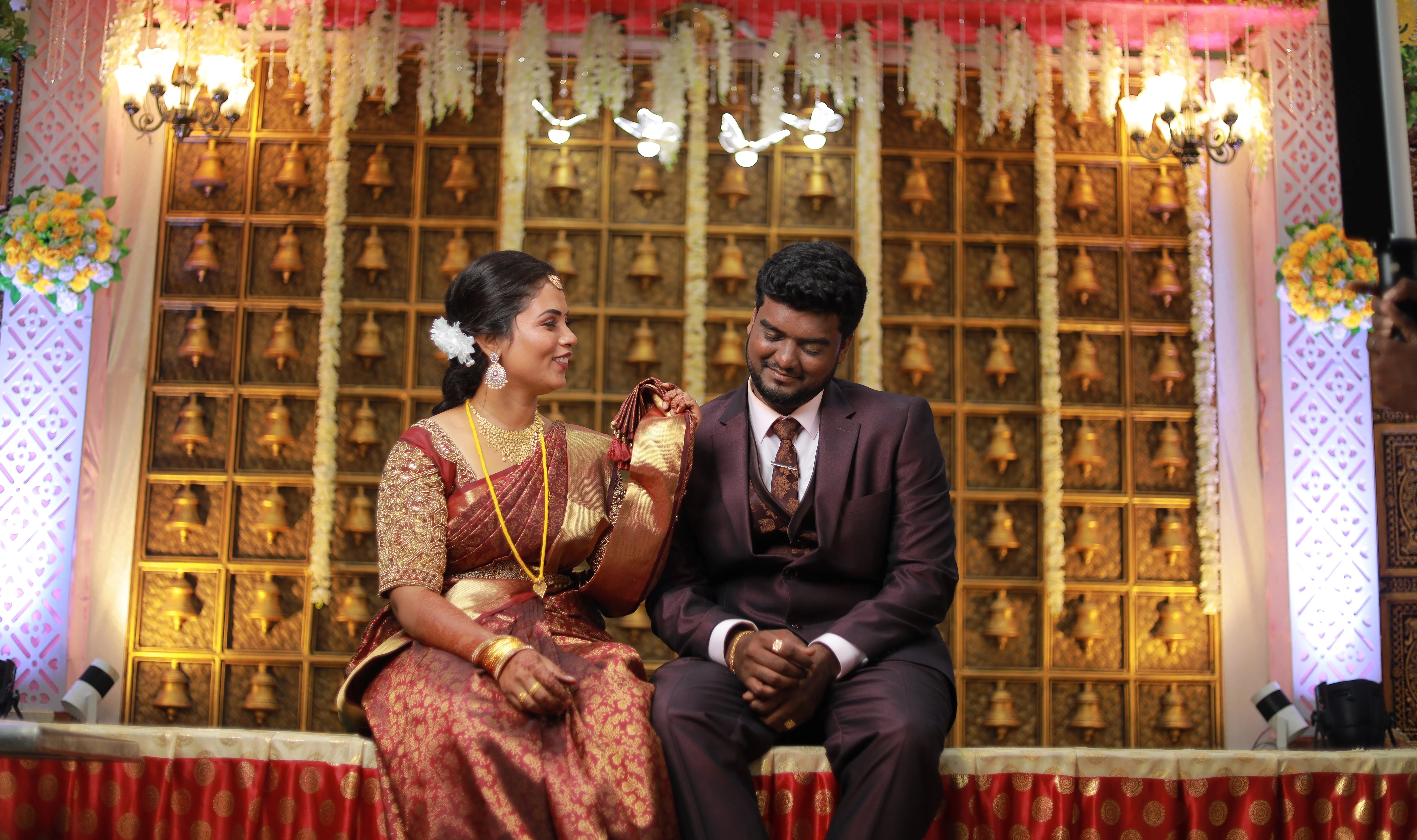 Couple's engagement photo capturing love and happiness in a scenic setting