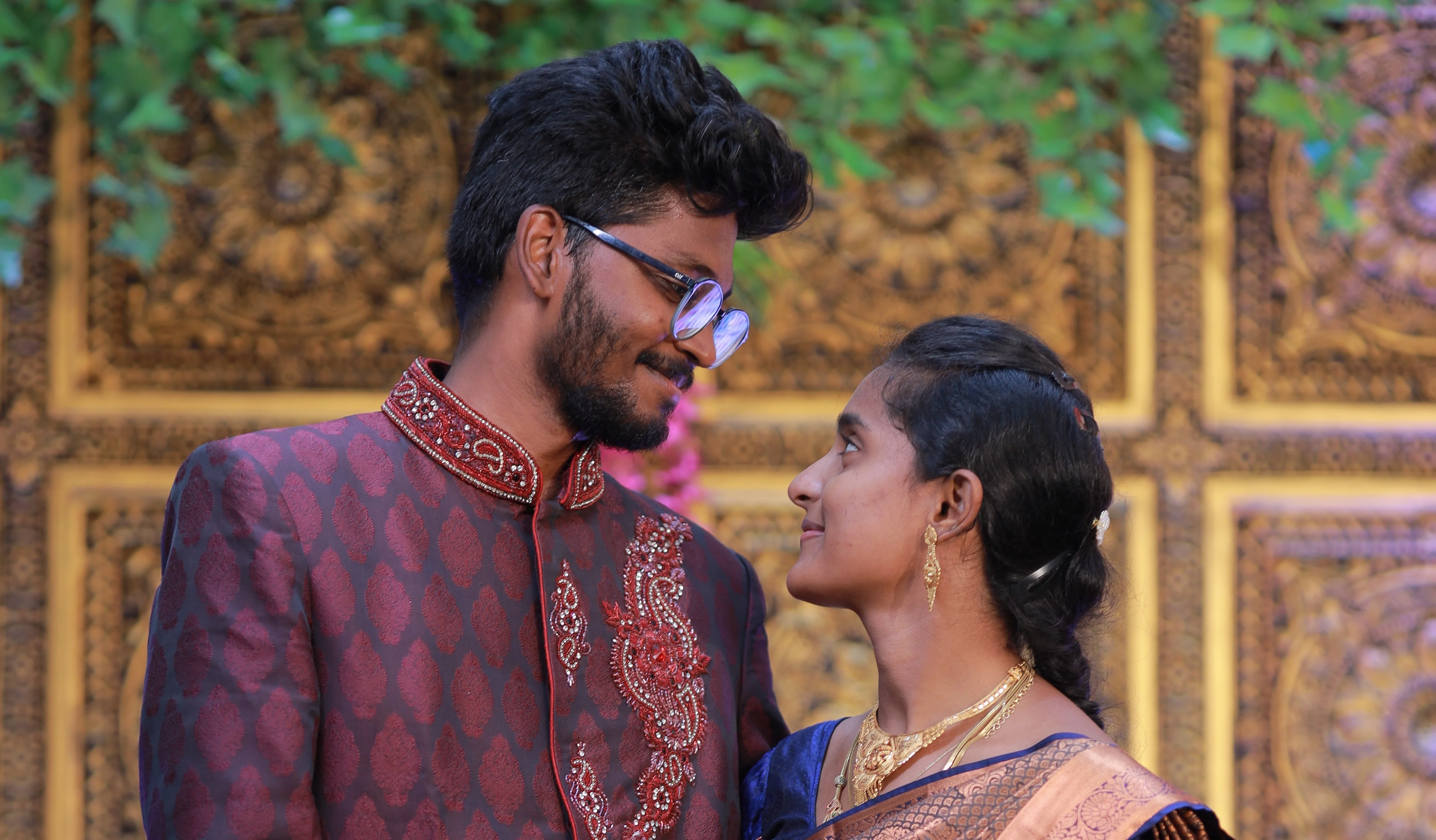 Romantic engagement shoot highlighting couple's bond and excitement